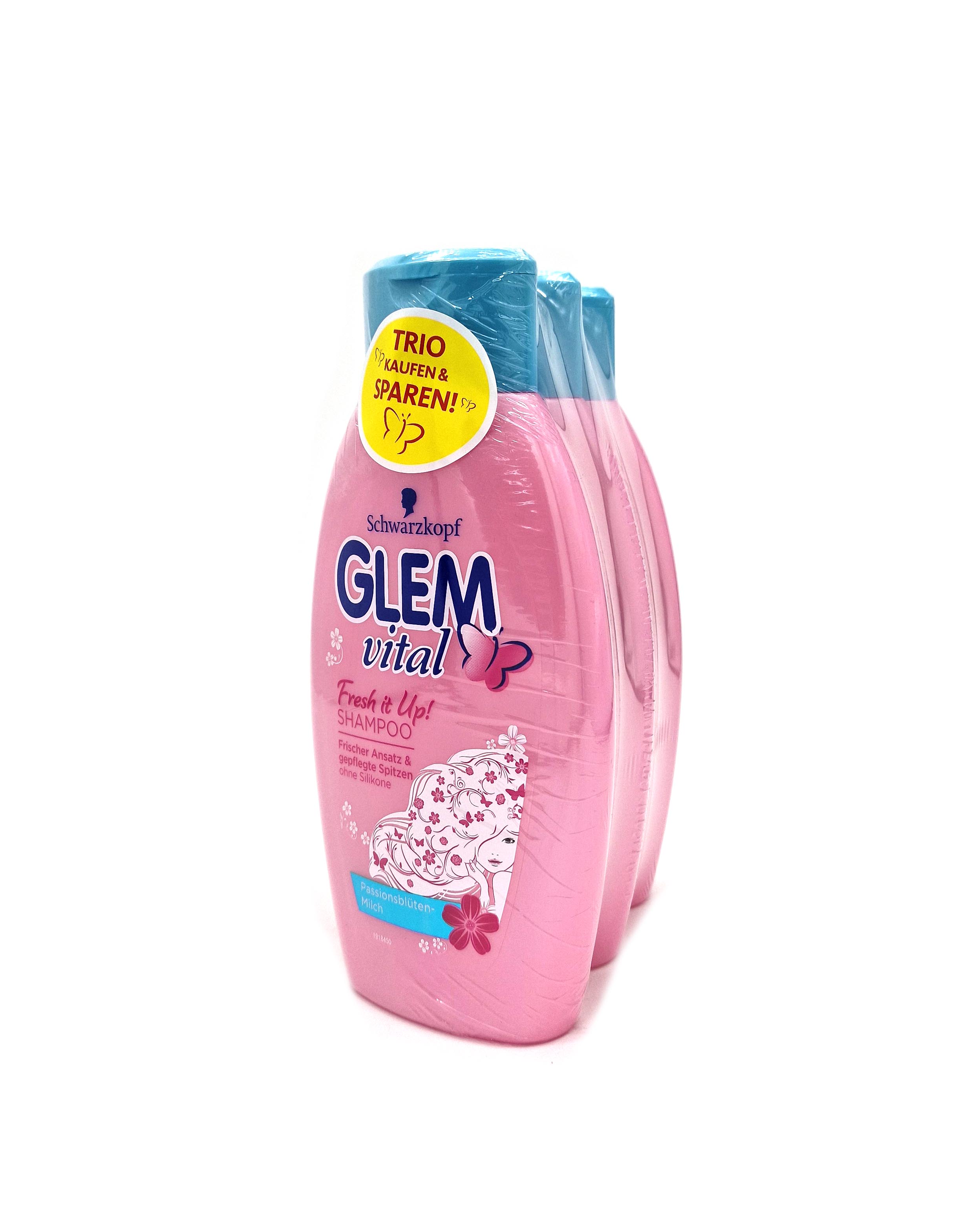 Glem Vital Shampoo Passionsblüte Fresh it up 3x350ml