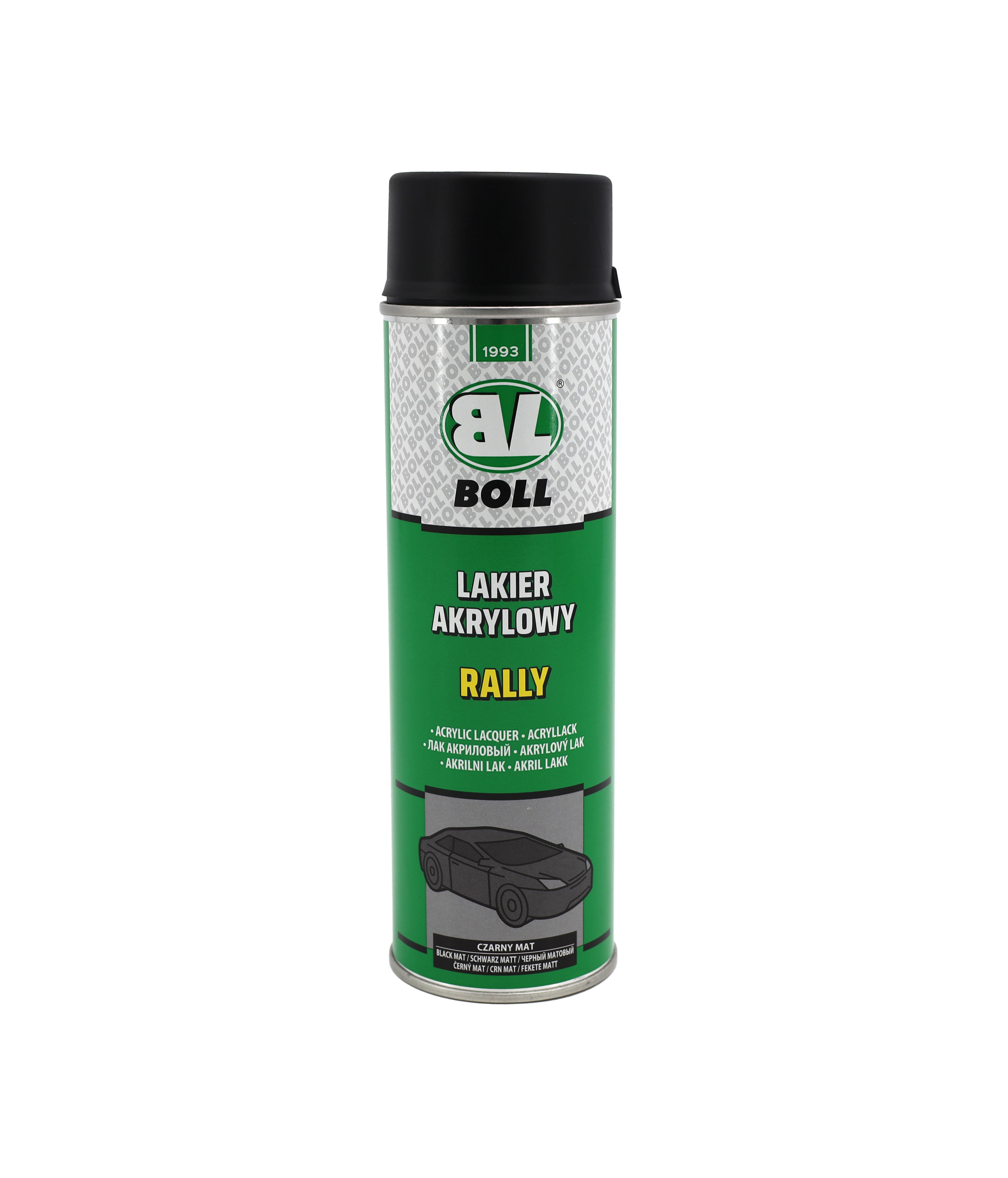 Boll Acryllack Rally SCHWARZ-MATT Spray 500ml