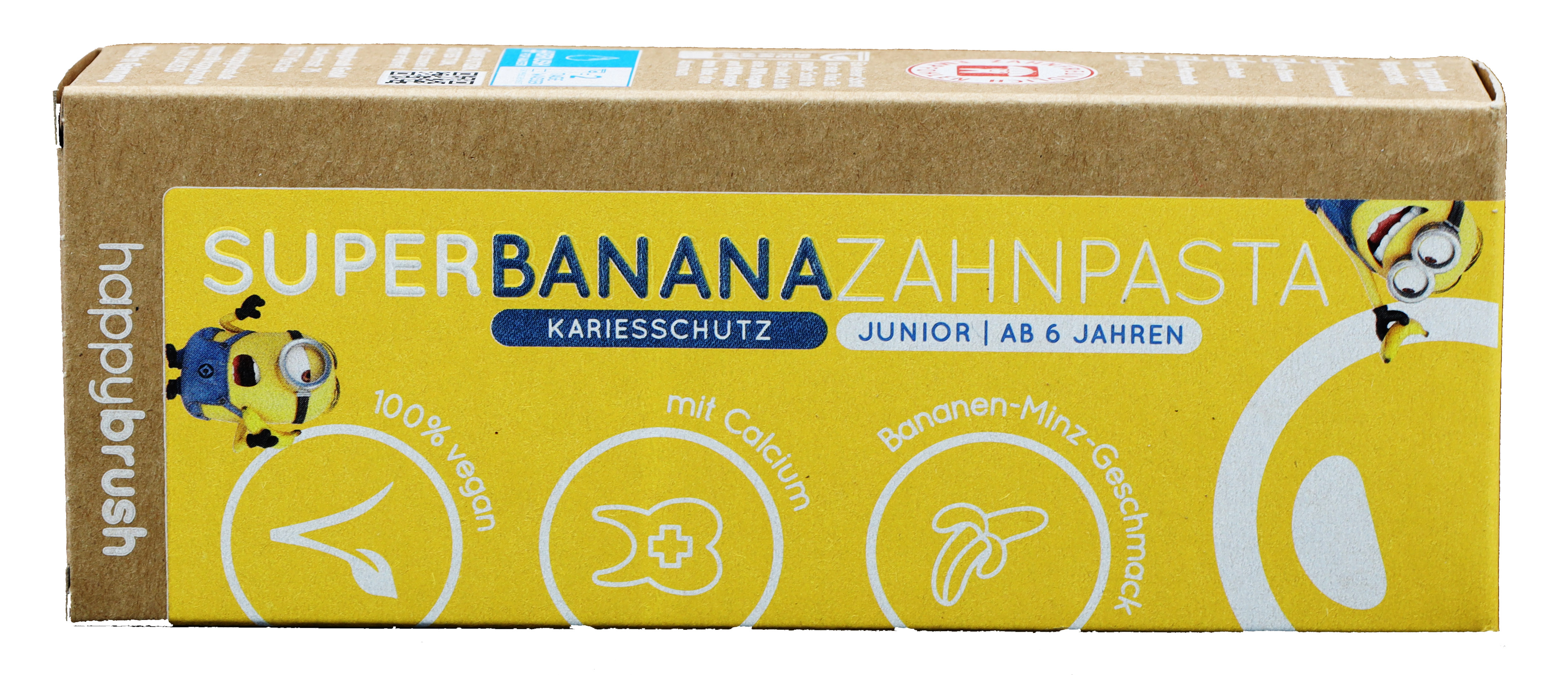 happybrush superbanana Bananen Minz Minions Zahnpasta 6+ 75ml