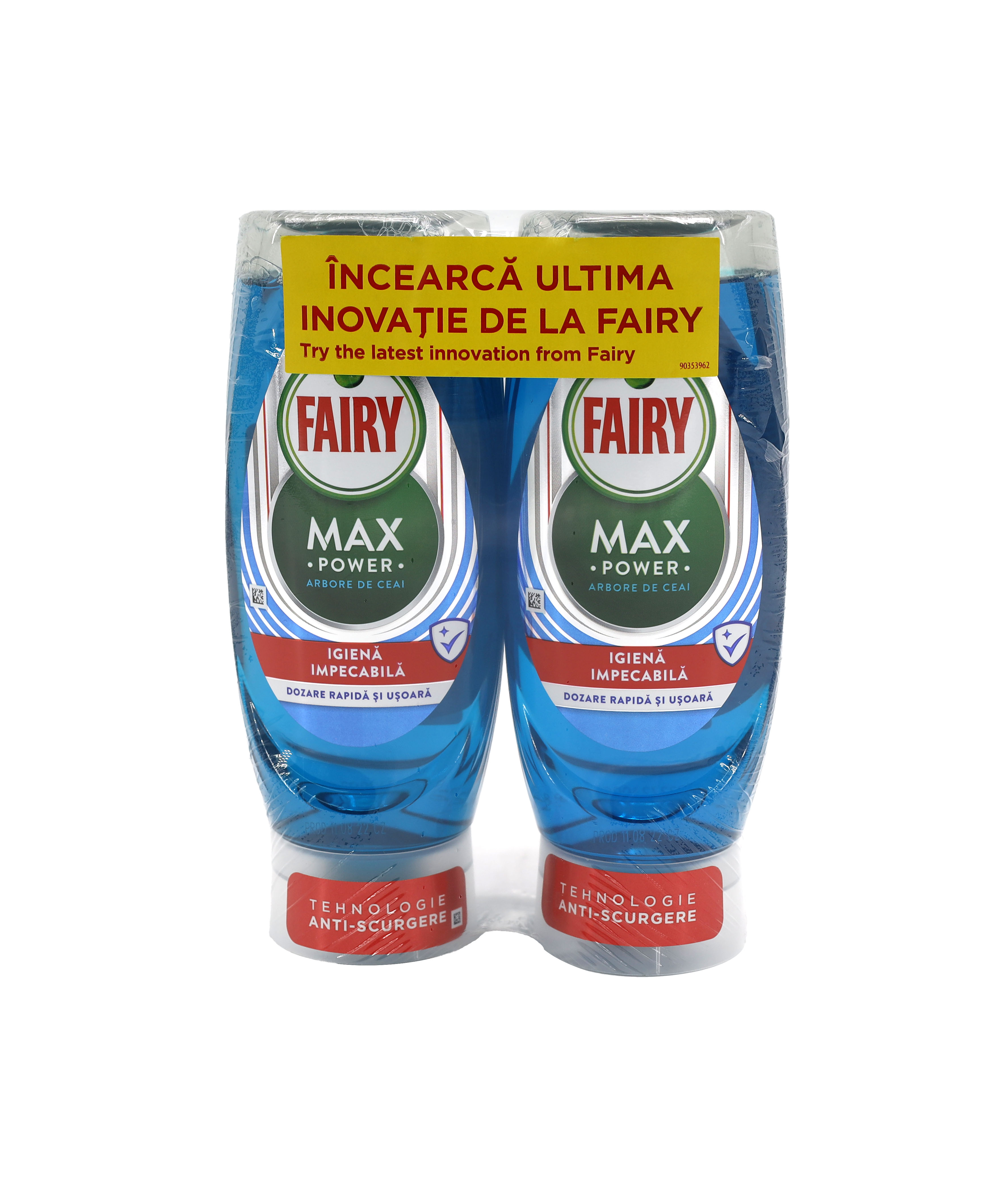 Fairy Max Power Geschirrspülmittel 2x450ml Hygiene