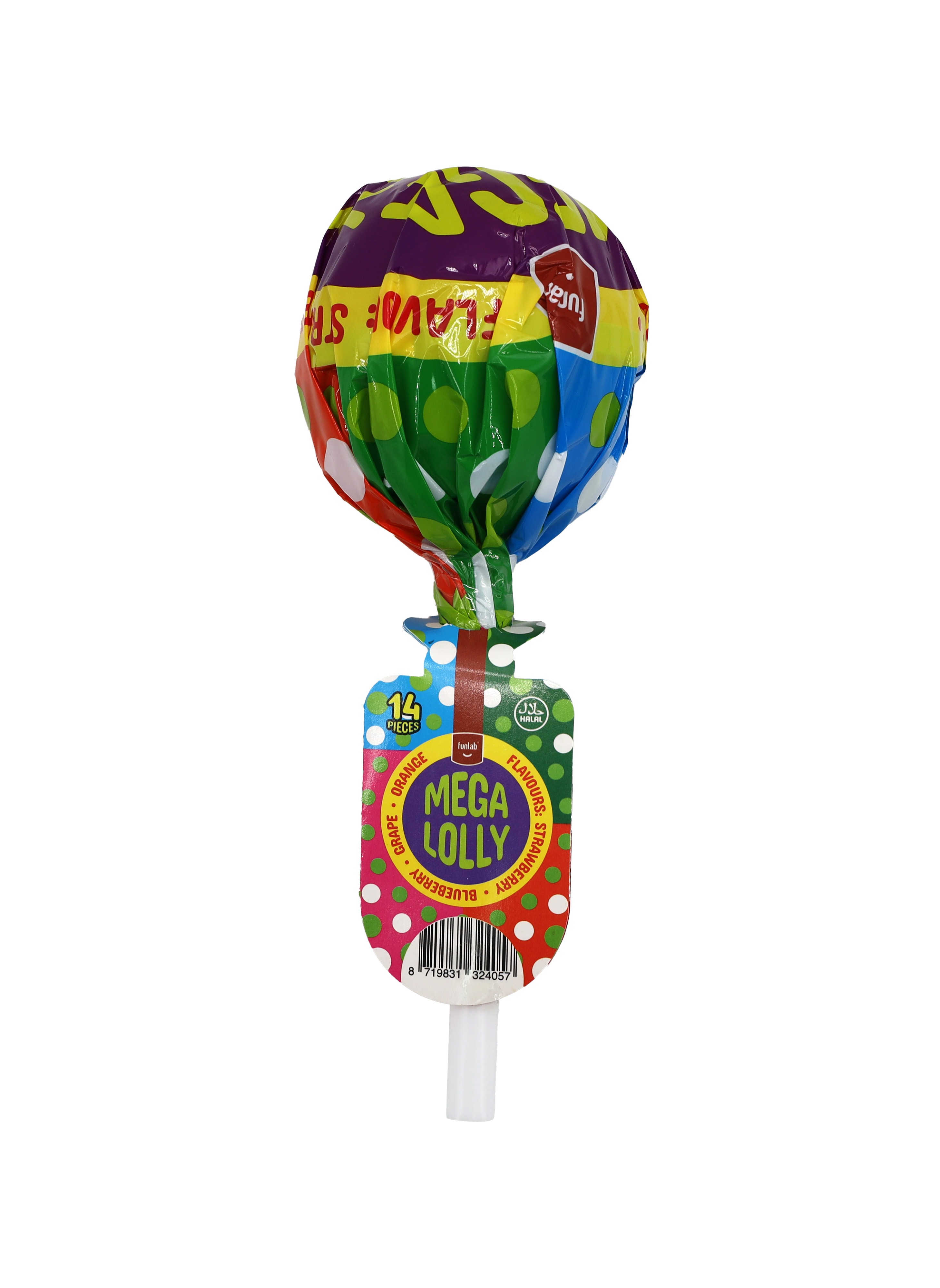 FunLab Mega Lolly 14x9g