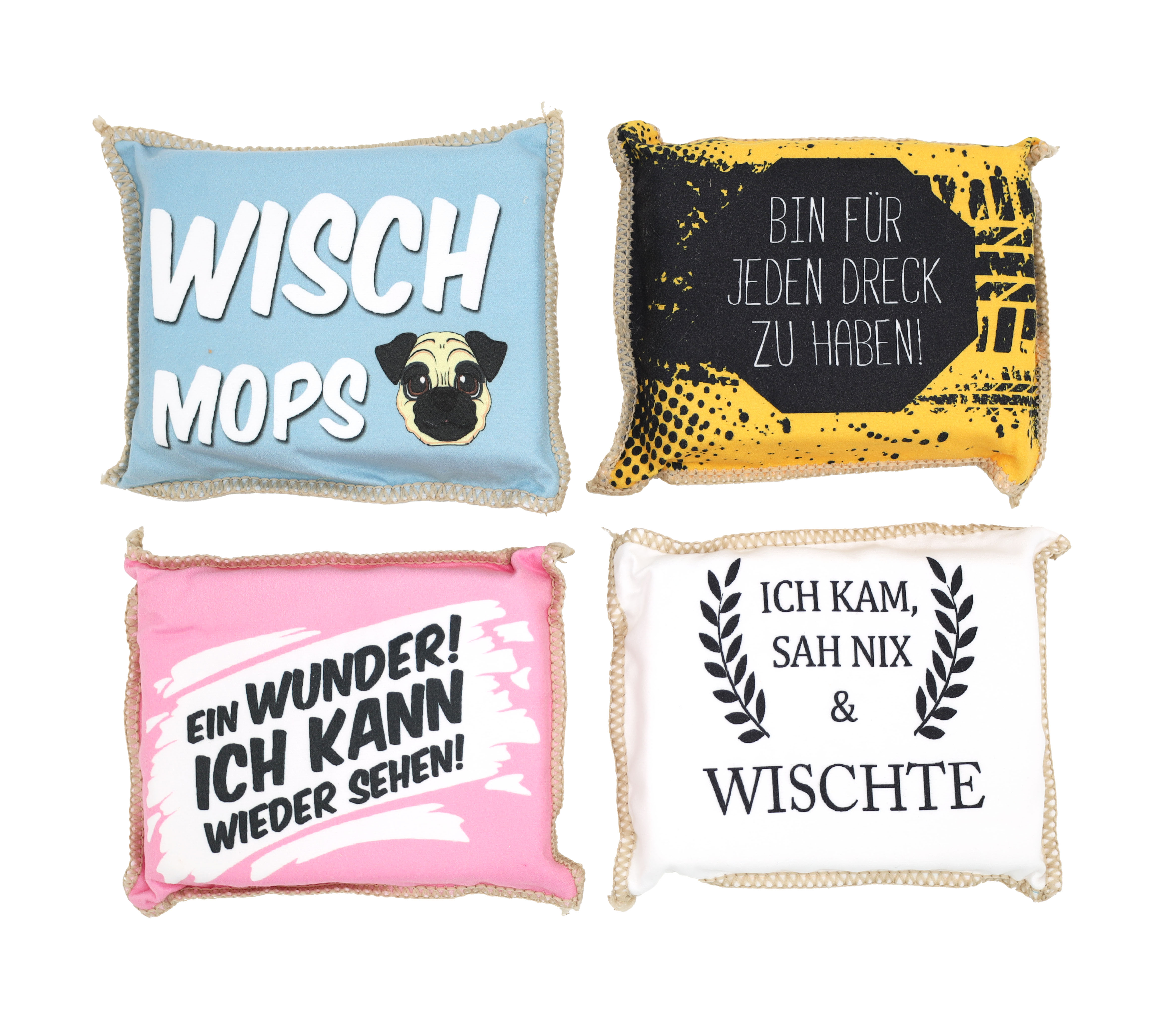 Autoschwamm mit Spruch, 13x10cm, 4 Designs