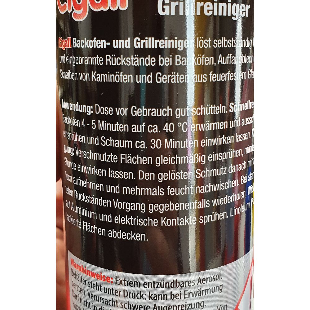 Cigall Backofen-und Grillreiniger Spray 400ml