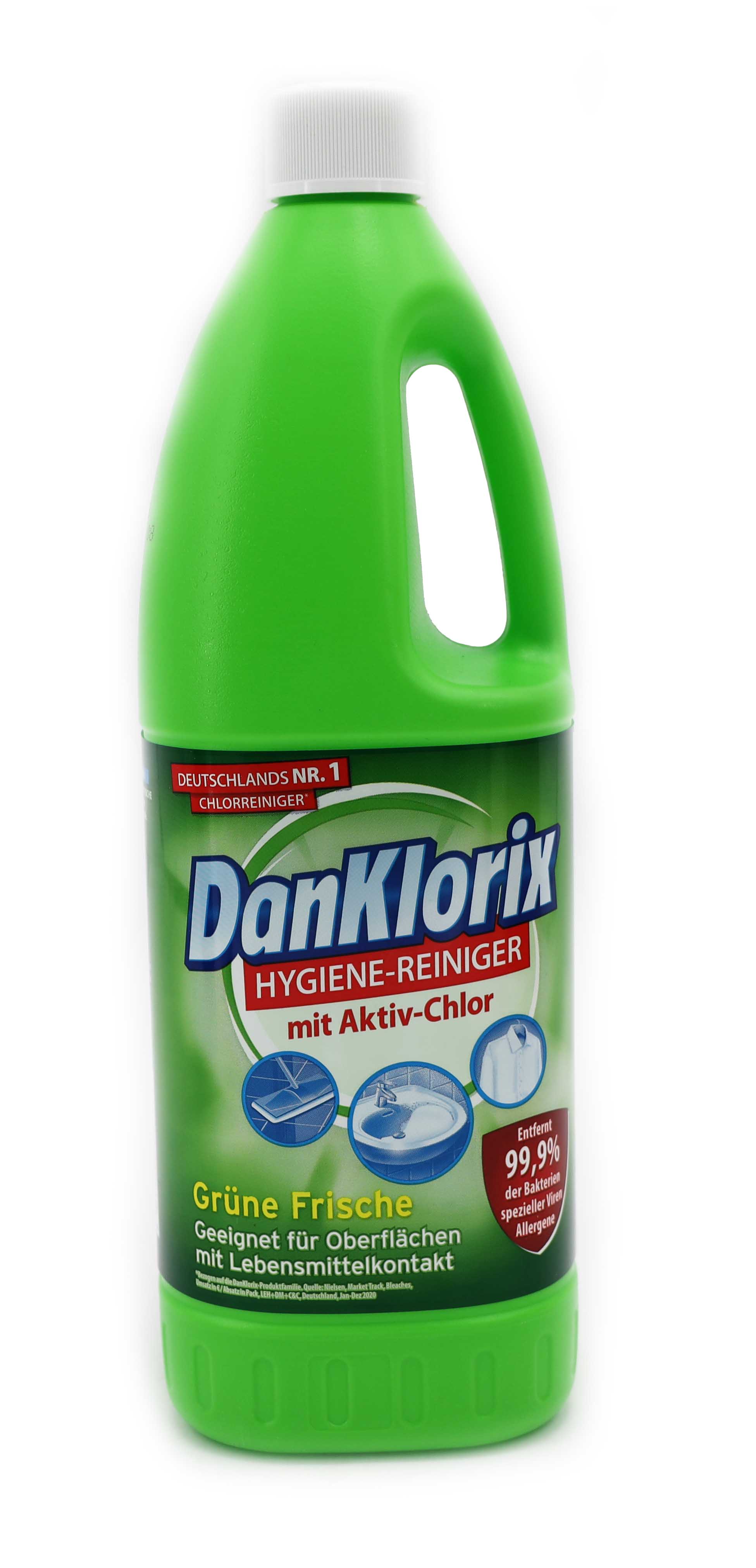 DanKlorix Hygiene-Reiniger Grüne Frische 1,5 Liter
