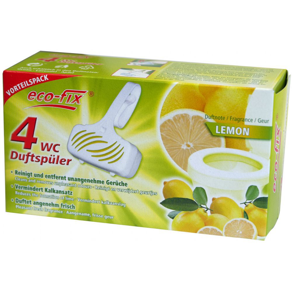 eco-fix 4er WC Duftspüler Lemon 4x33 g