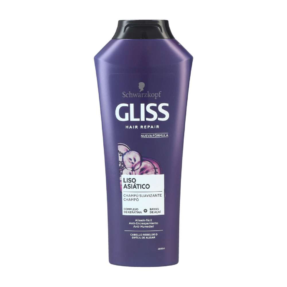 *Gliss Shampoo 370ml Asian Straight