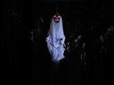 Deko Halloween lustiger Geist "Ghost with Chains", zum hängen, 55x10x90cm