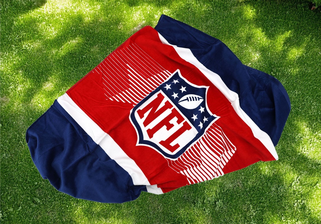 Herding NFL Badetuch 80 x 150cm  Blau/Rot