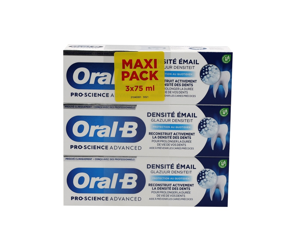 Oral-B Zahnpasta Pro-Science Advanced Zahnschmelzstärkung & -regeneration 3 x 75ml