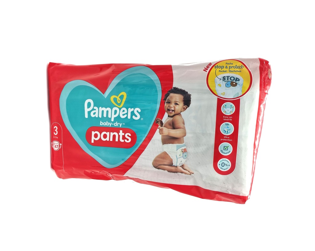 Pampers Pants Baby Dry Pants 47 Stück Size 3 (6-11kg)