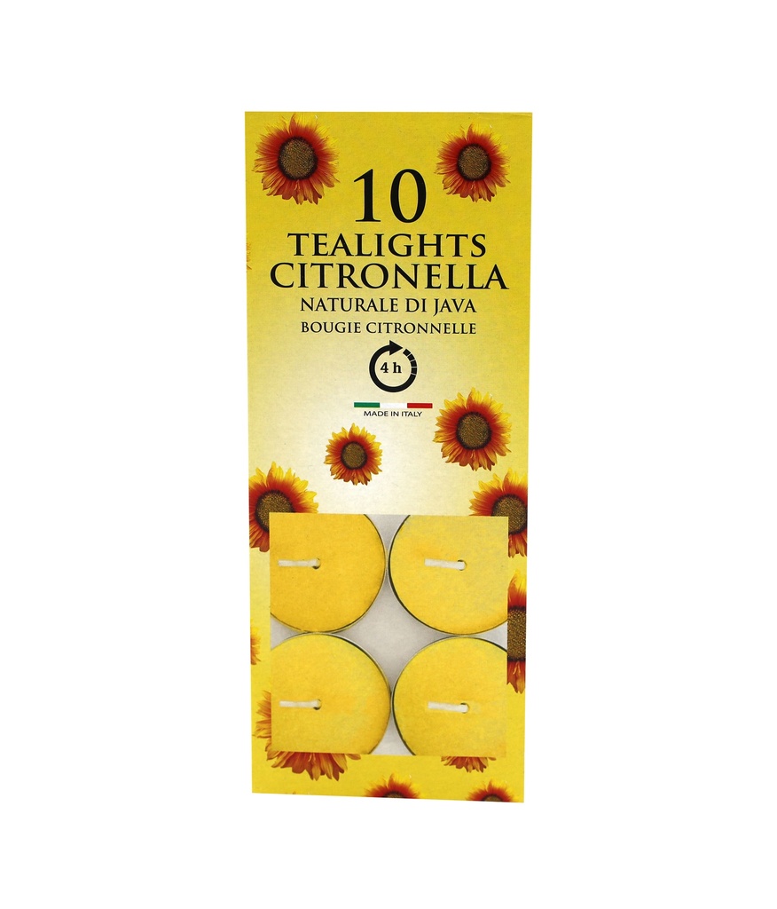 Citronella-Teelichte 10er Pack 4h