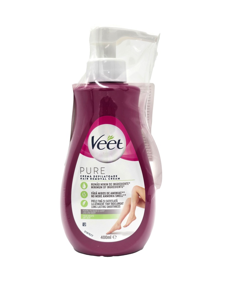 Veet Pure Haarentfernungscreme Sensitive Pumpspender 400ml