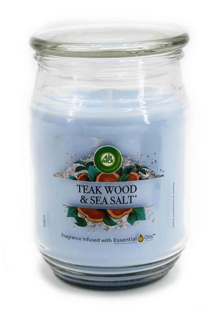 Air Wick Duftkerze XXL 480gr Teak Wood&Sea Salt