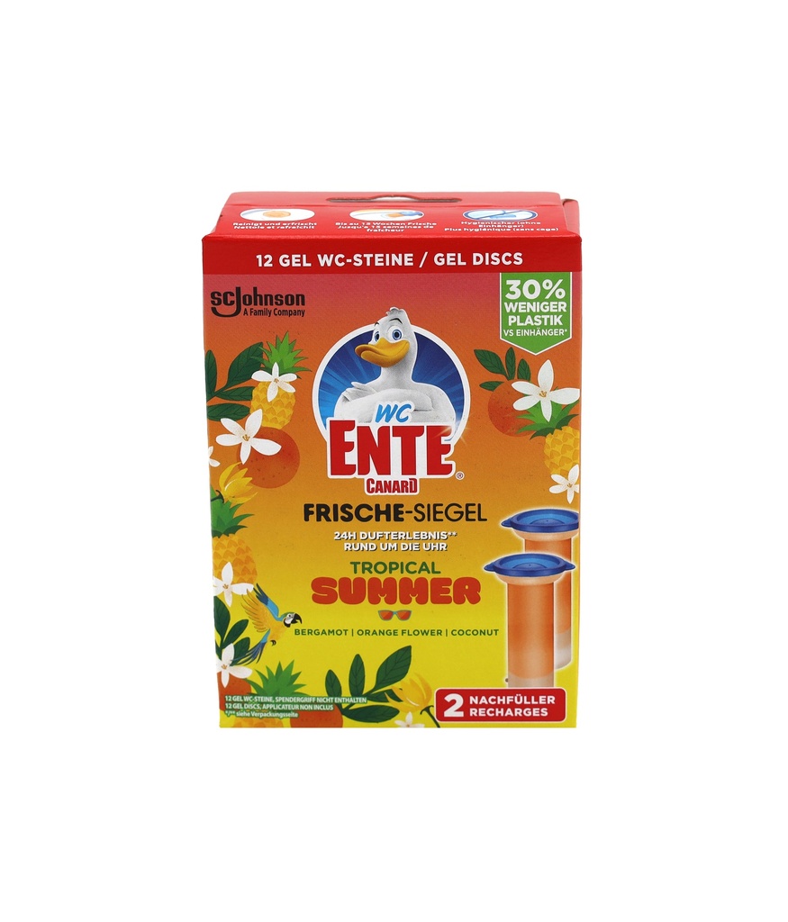 WC Ente Frische Siegel 2x36ml Nachfüller Tropical Summer