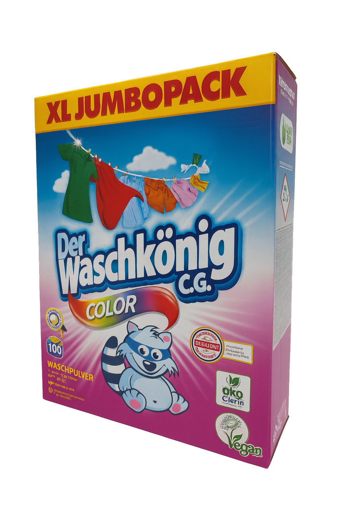 Der Waschkönig C.G. Waschpulver 6kg 100WL Color im Karton