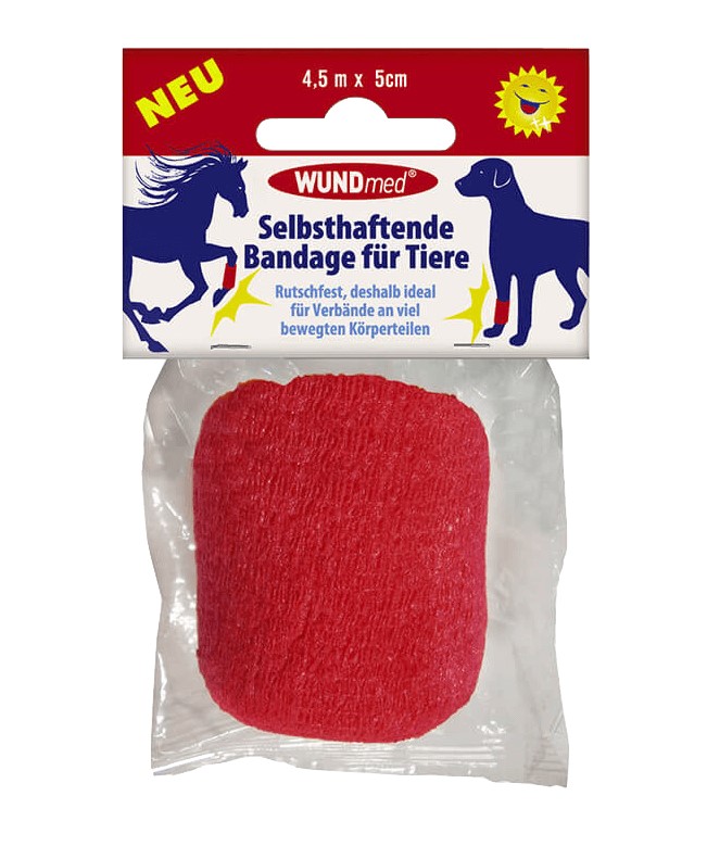 Wundmed Bandage für Tiere selbsthaftend 5 cmx4,5m