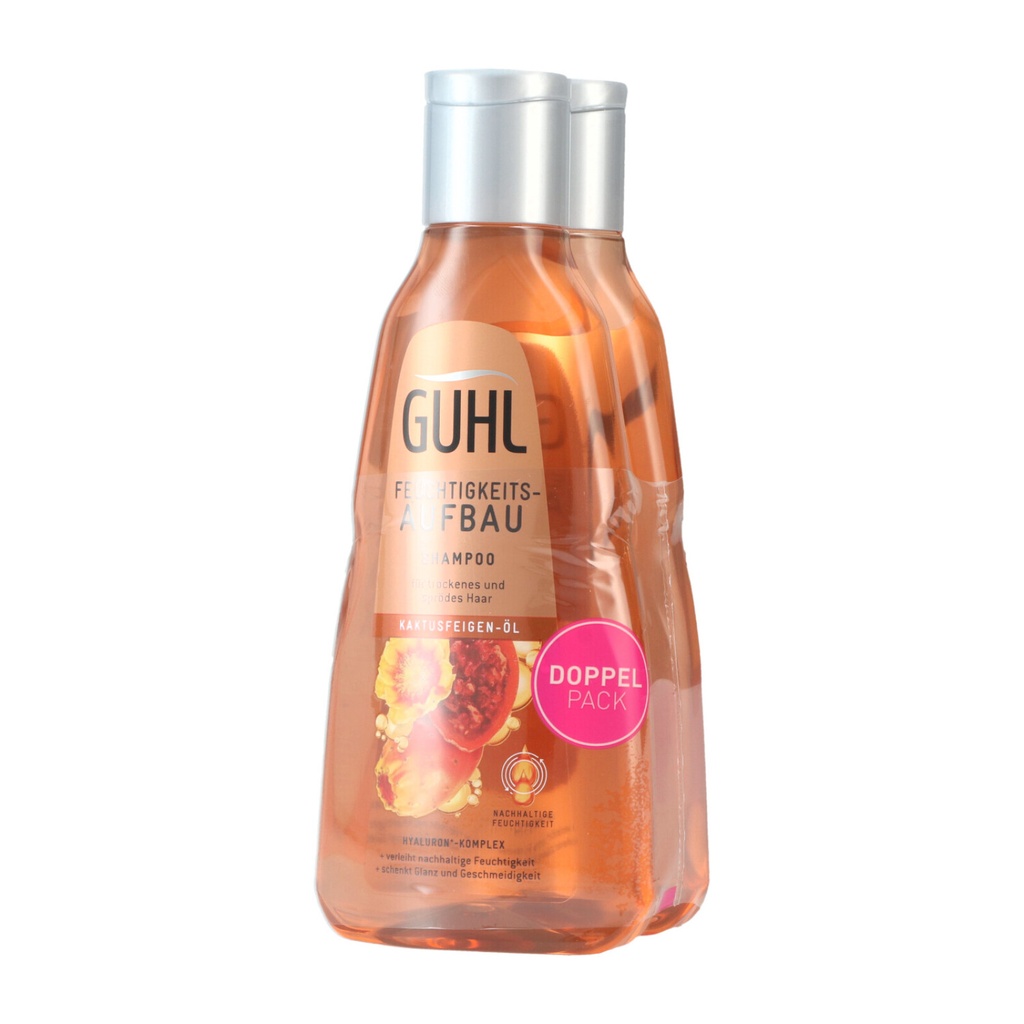 Guhl Shampoo 2x250ml Feuchtigkeits-Aufbau Kaktusfeigen Öl