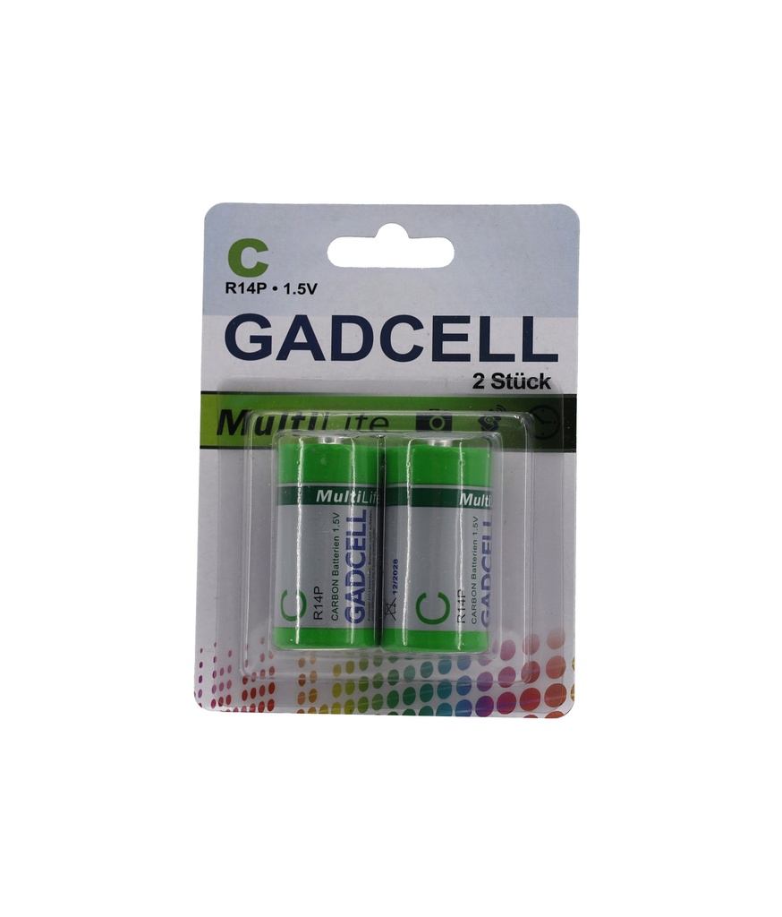 Batterie R14P/C "Gadcell", 2er