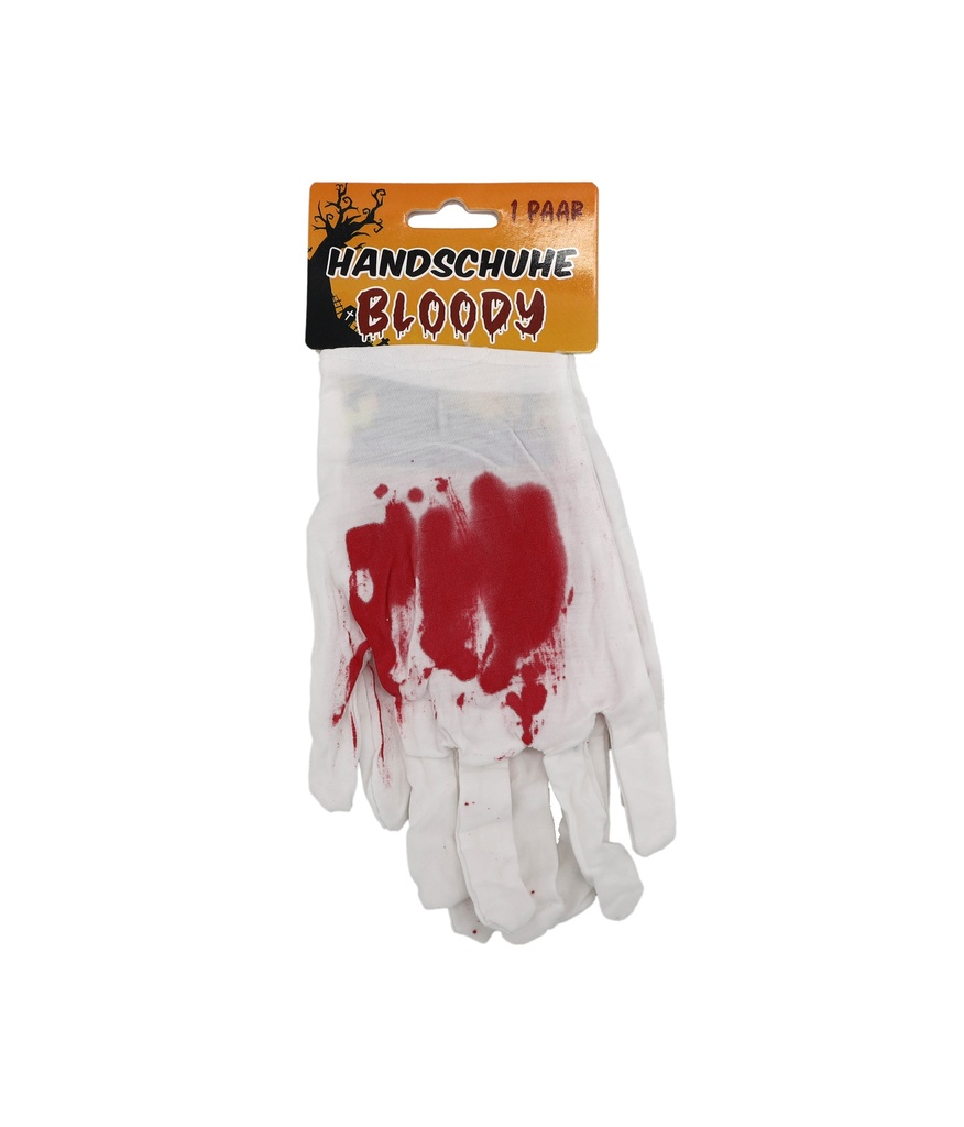 Handschuhe Stoff "Bloody", 18x10cm