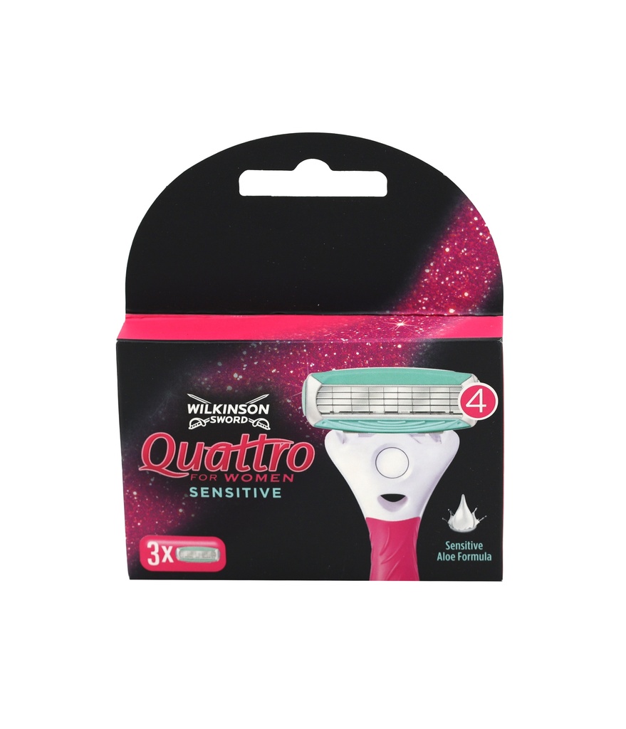 Wilkinson Quattro for Women Sensitive Rasierer 3 Stück