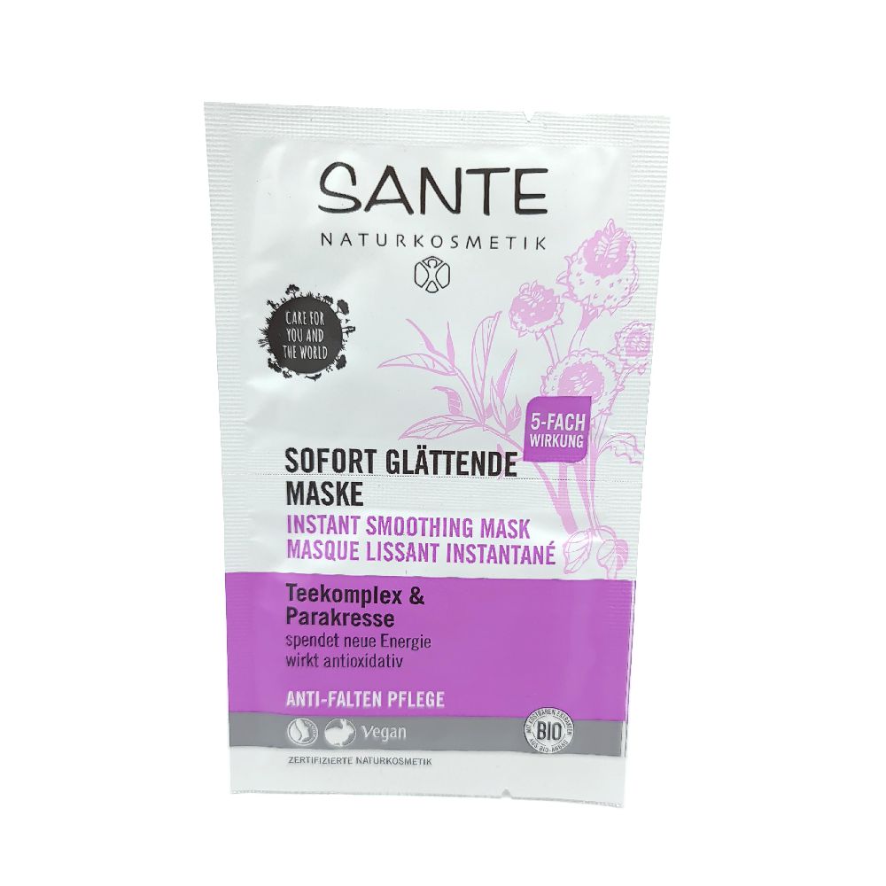 Sante Naturkosmetik Face Mask 2x4ml Smoothing