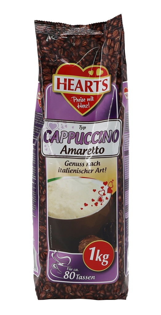 HEARTS Cappuccino Amaretto 1kg STBT