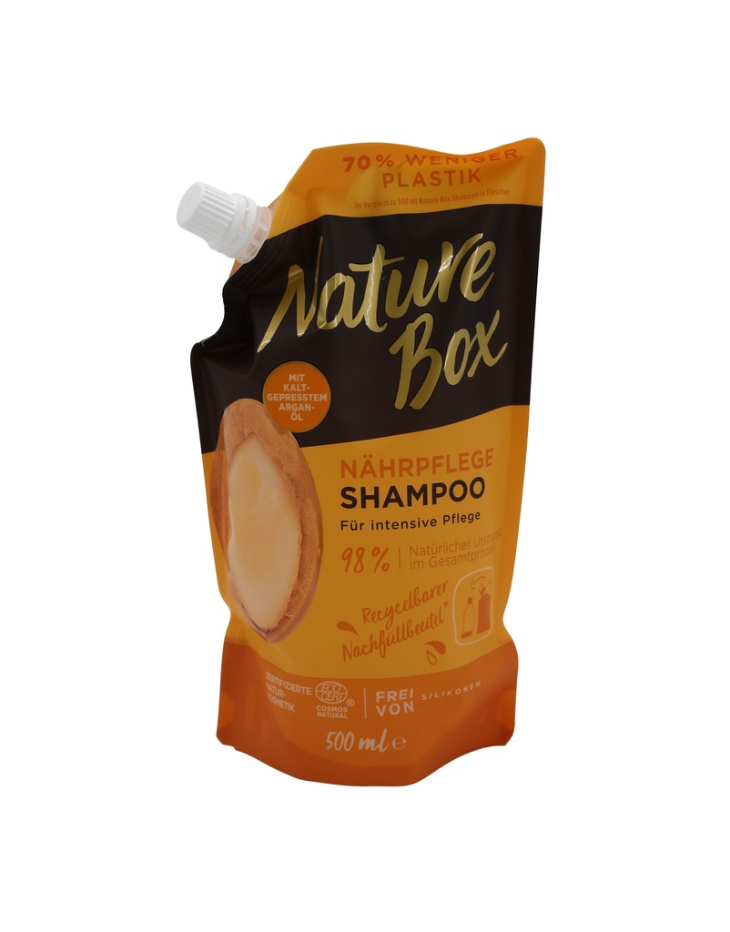 Nature Box Shampoo mit Argan Öl 500ml Nachfüllbeutel