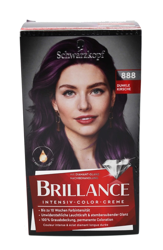 Schwarzkopf Brillance Haarfarbe 888 Dunkle Kirsche