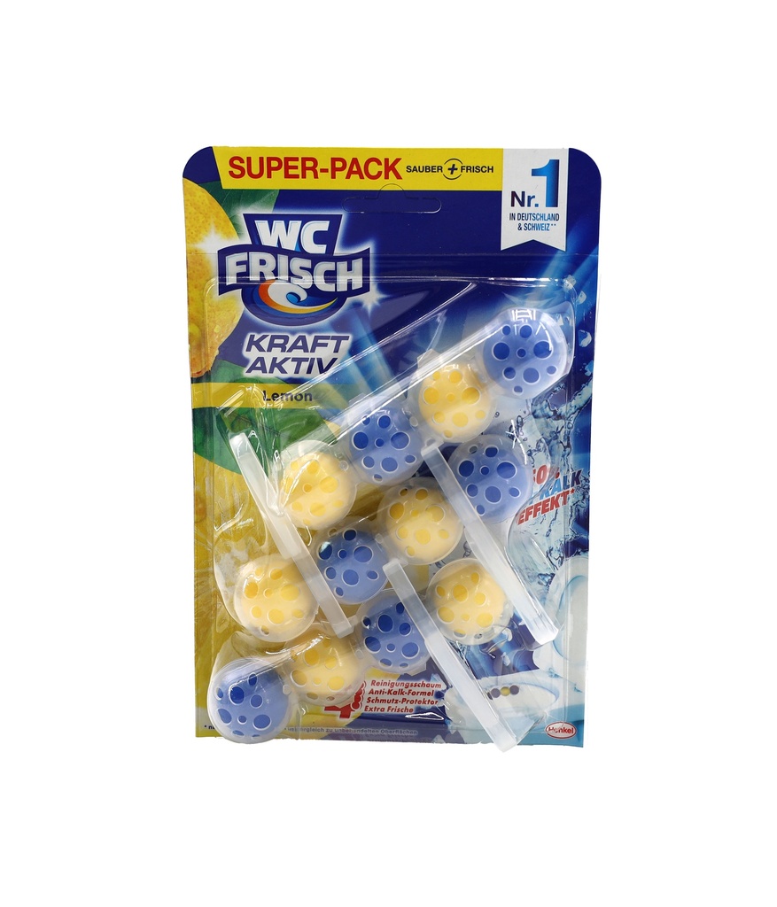 WC Frisch WC Stein Kraft Aktiv Lemon 3x50g Super Pack