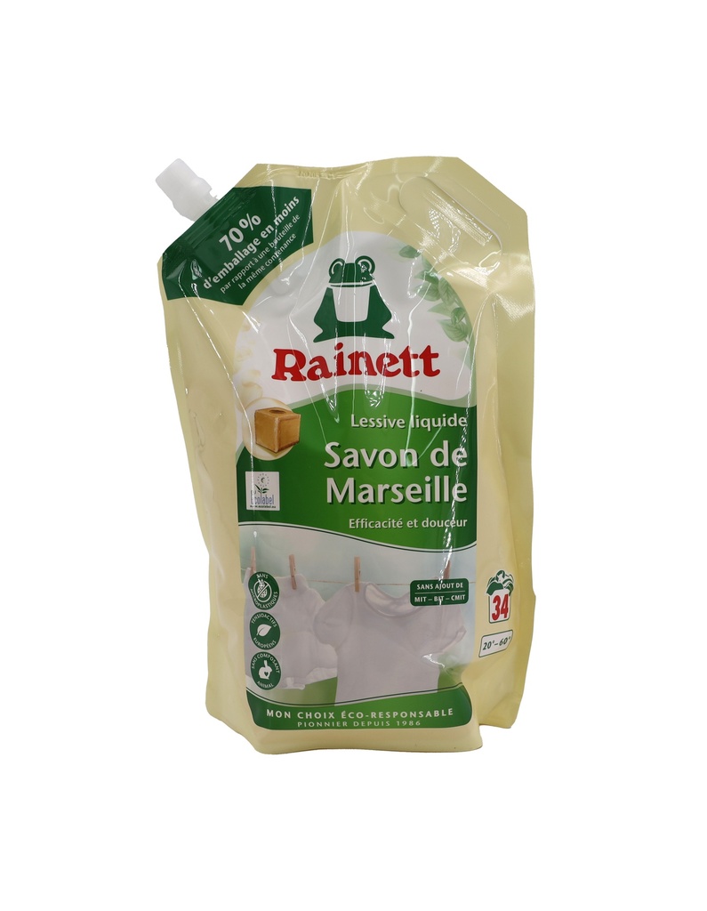 Rainett =(Frosch) Waschmittel Marseille Seife 34WL 1,7 L Beutel
