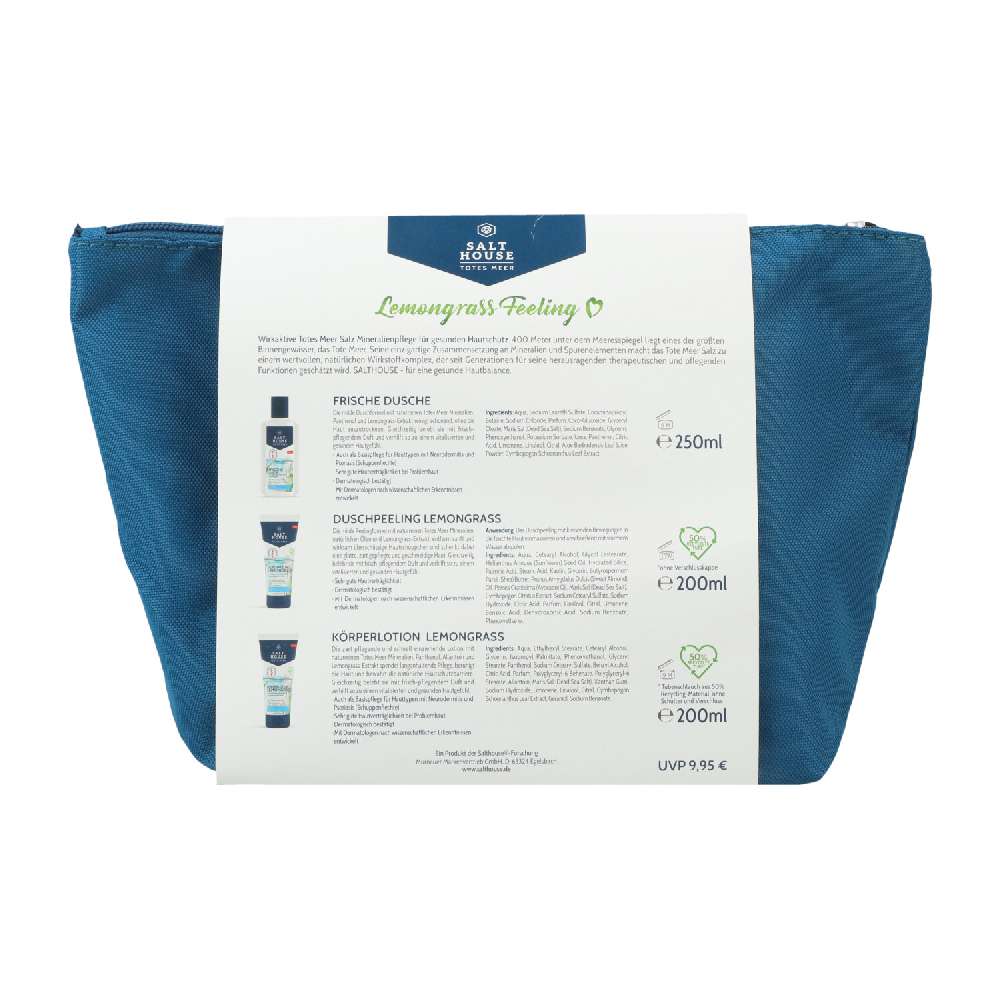 Salthouse Geschenk-Set 3Stk Lemongrass Feeling + Washing Bag