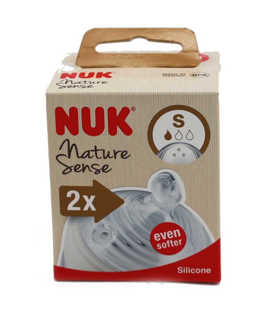 Nuk Babyflasche 2Stück Nature Silikon-Sense-Flasche 0-6M