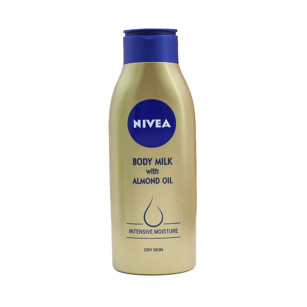 Nivea Body Milk 400ml Almond Oil Nourishing Dry Skin 