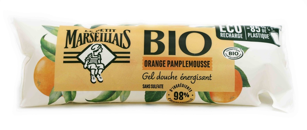 Le Petit Marseillais Duschgel 250 ml Nachfüllung Grapefruit & Orange Bio