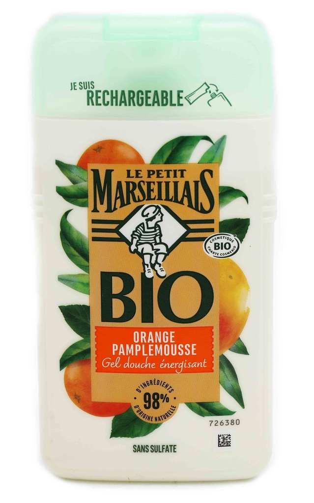 Le Petit Marseillais Energizing Duschgel Orange Grapefruit Bio 250 ml