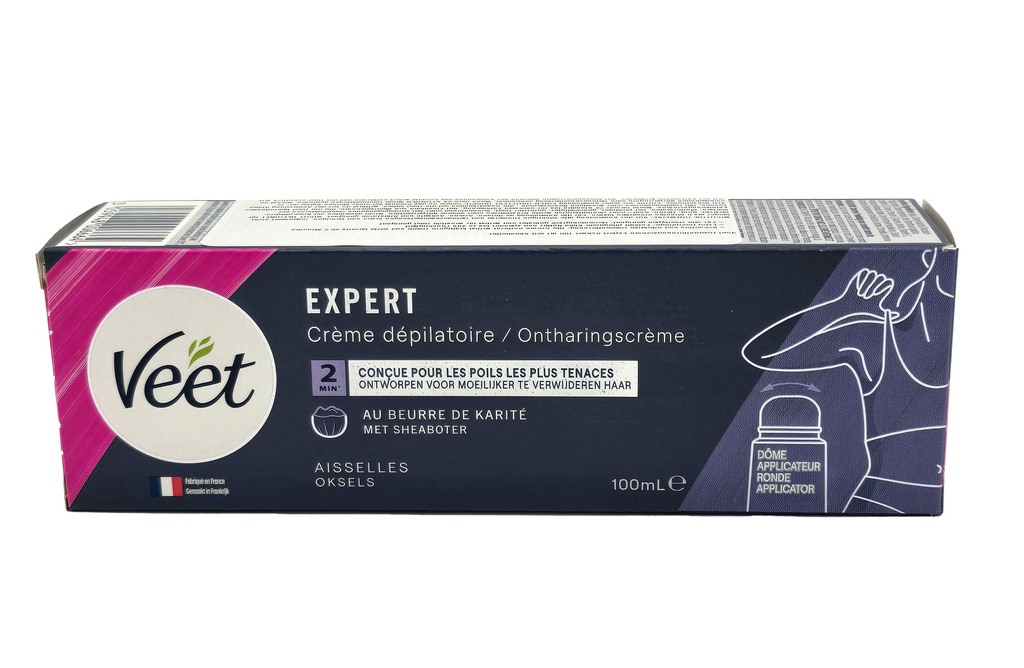 Veet Expert Haarentfernungscreme 100 ml Achsel Sheabutter