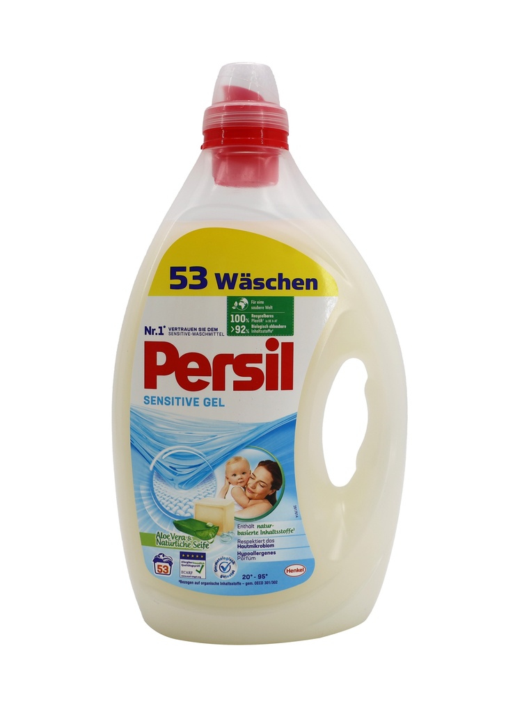 Persil Vollwaschmittel flüssig Sensitive Gel 53WL 5,3 Liter