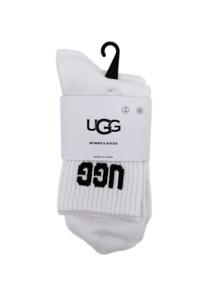 UGG Damen Crew-Socken mit Logo im Dreierpack Gr.36-41 