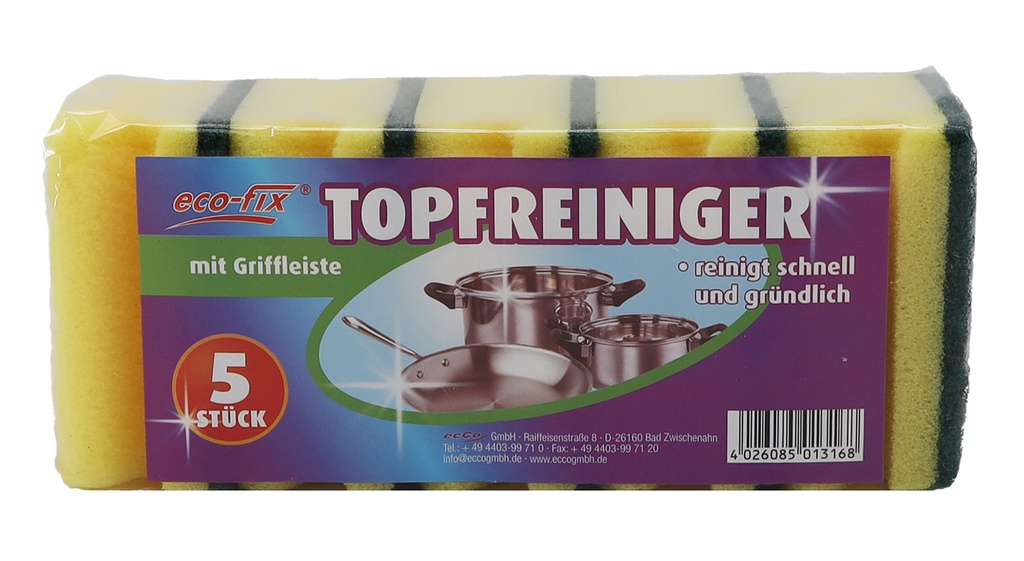 eco-fix Topfreiniger 5er mit Griffleiste