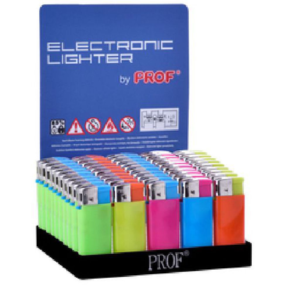 PROF Mini Feuerzeug Smooth Bi-Color elekt.