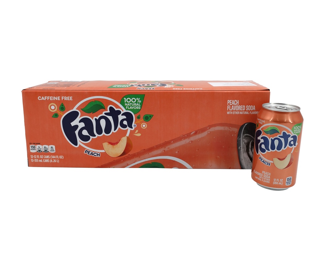 Fanta Peach USA 12x355ml (Karton)