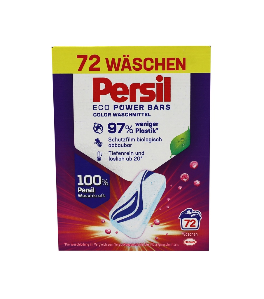 Persil Color Power Bars Colorwaschmittel 72 Wäschen 2124g