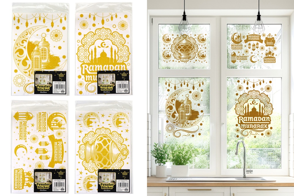 Fenstersticker "Ramadan", 30x20cm, 4 Designs