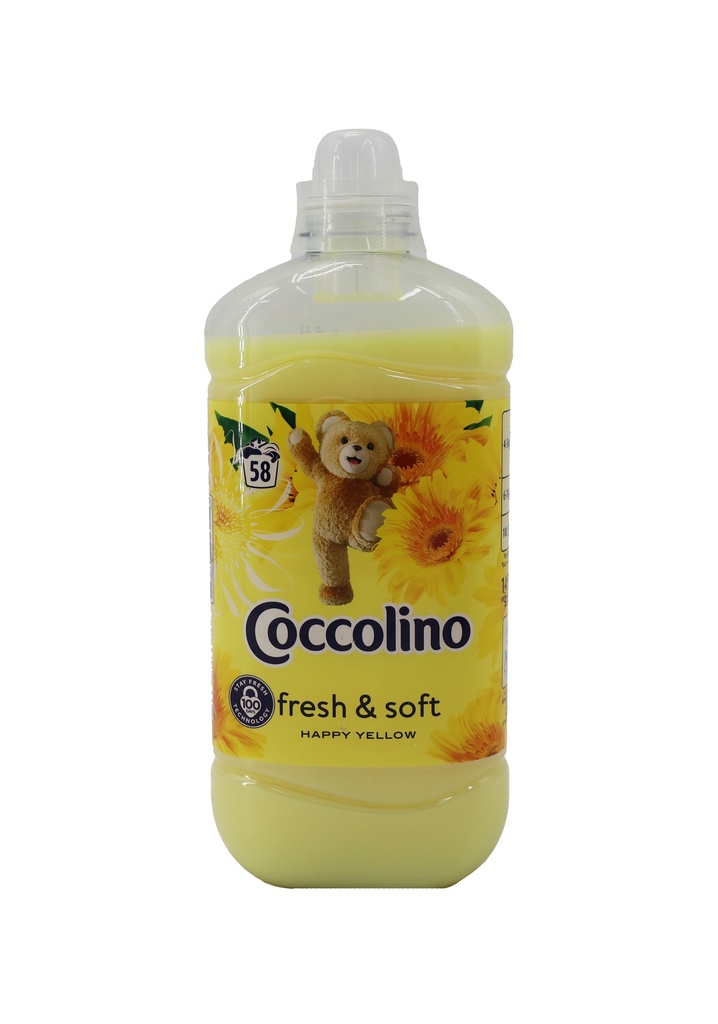 Coccolino Fresh & Soft Happy Yellow 58WL 1.45Liter