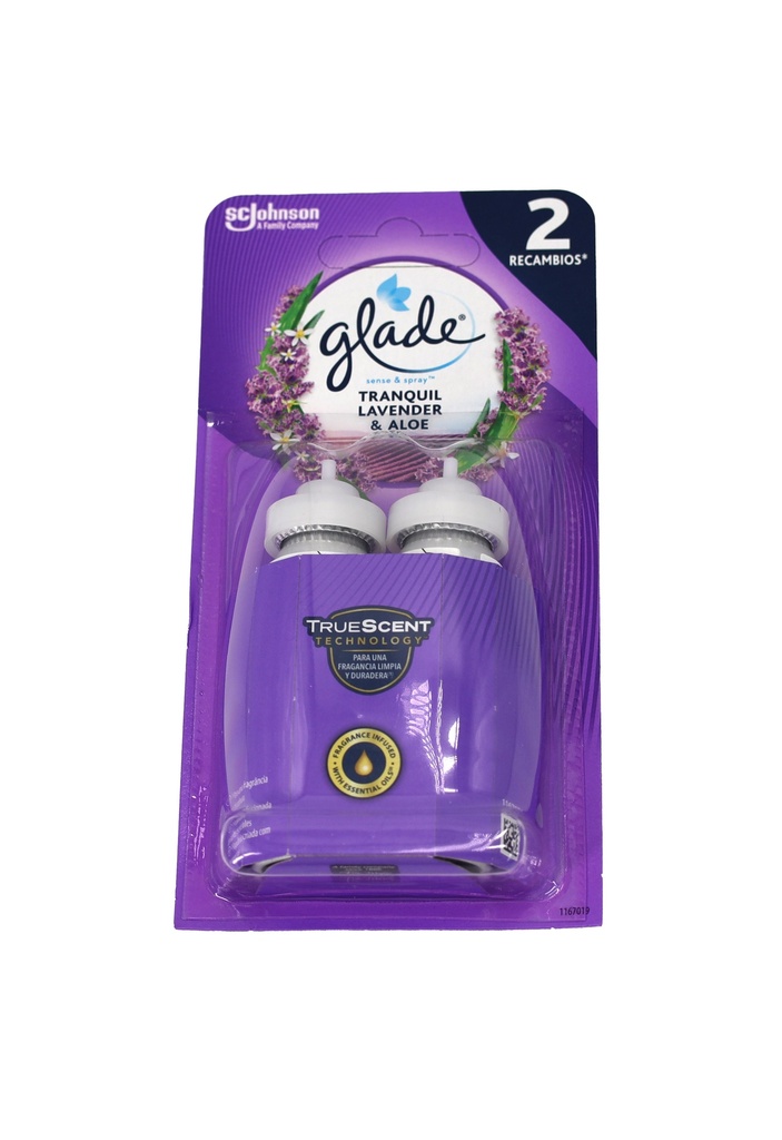 Glade Nachfüller Sense Spray Lavendel & Aloe 2 x 18 ml