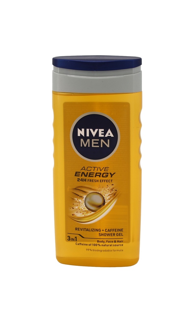 NIVEA Men Active Energy Duschgel, 250 ml