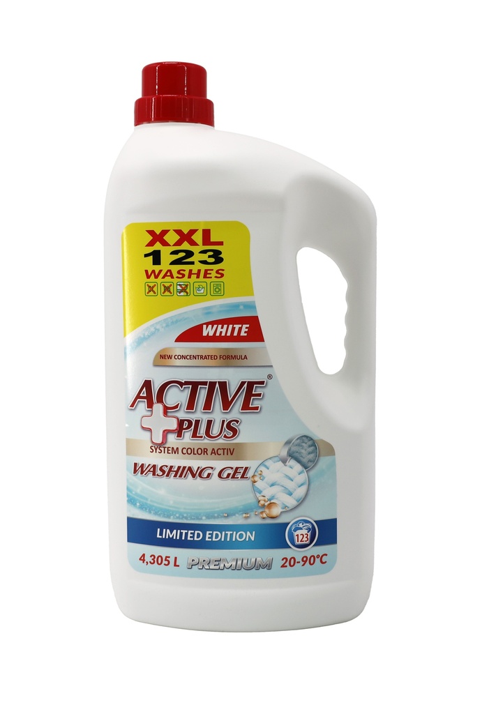Active Plus Waschmittel-Gel System Active White 123WL