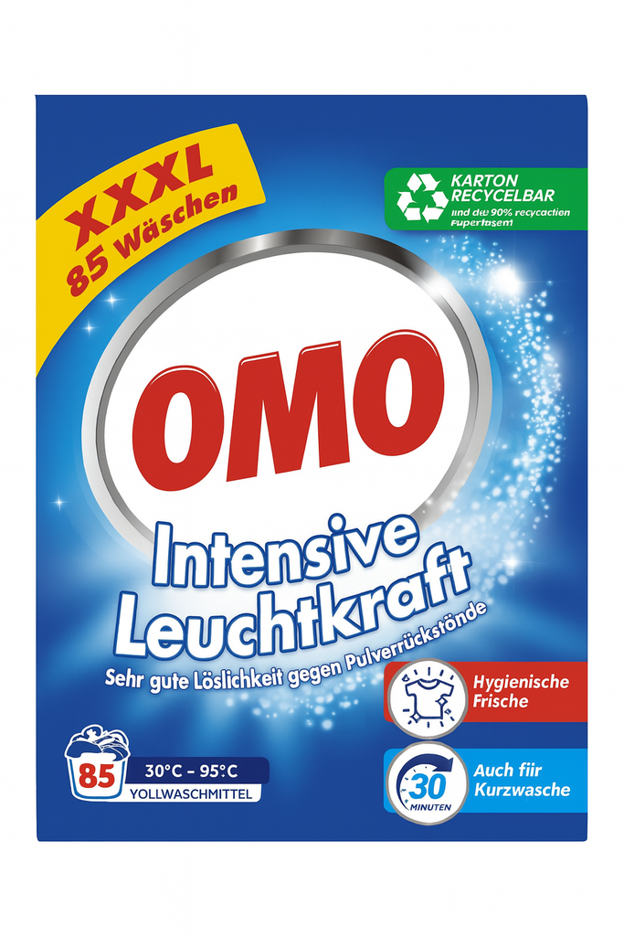 OMO Vollwaschmittel Pulver Intensive Leuchtkraft 85WL 5,1 kg