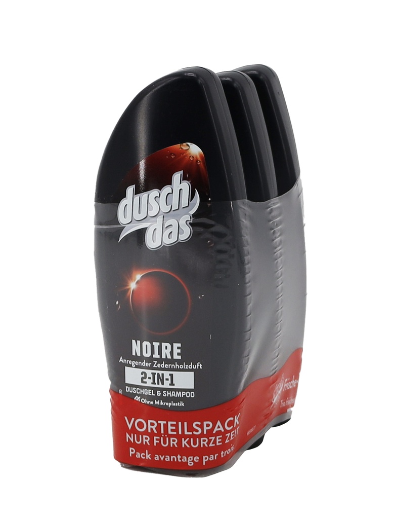 Duschdas Dusche 3x250ml Noire 3er Pack