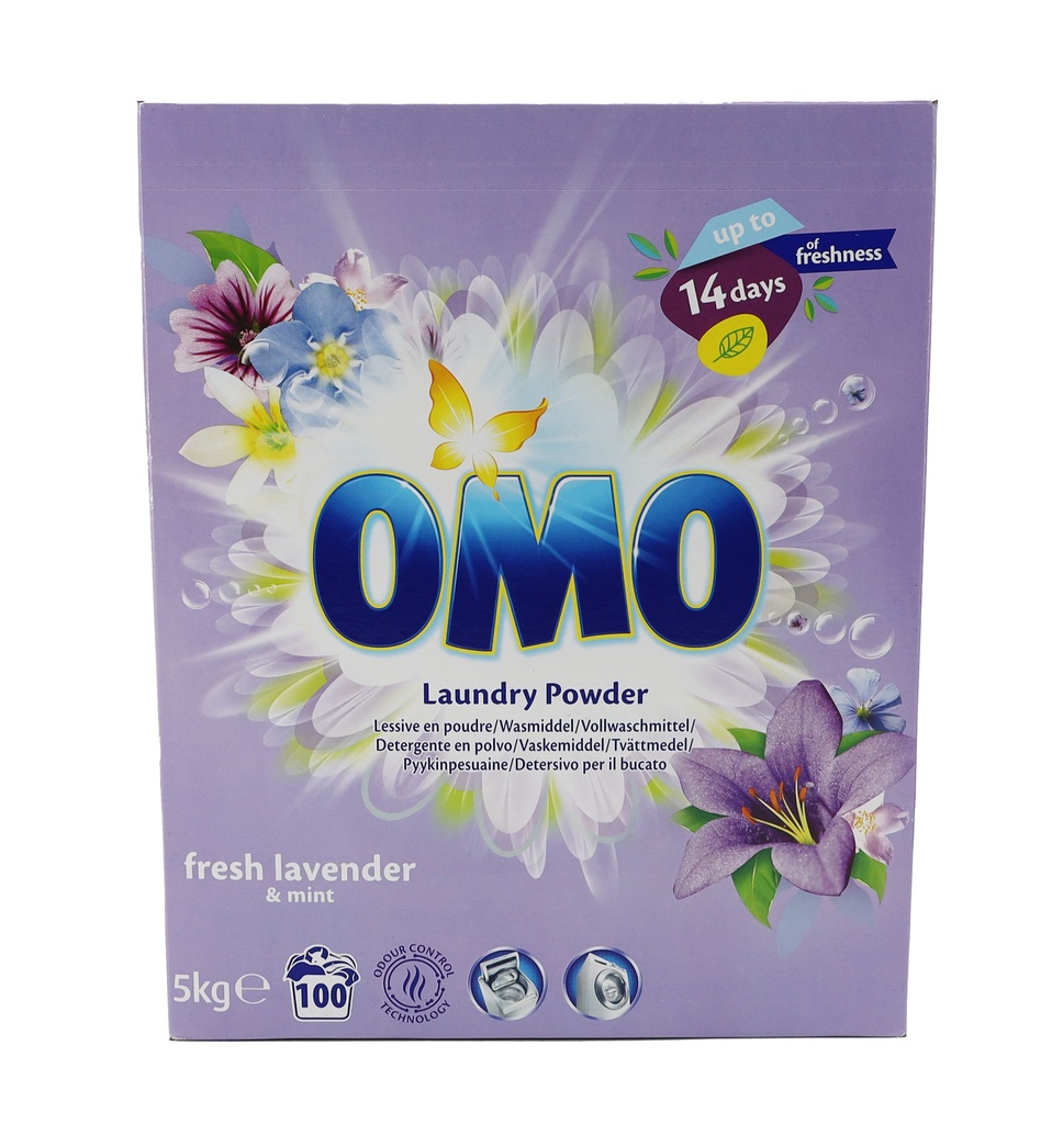Omo Waschpulver 100WL 5kg Lavendel